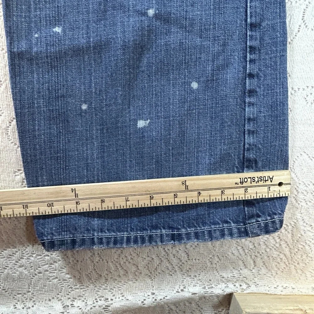 Division E Mens Distressed Embroidered Jeans Size 40x34 Los Angeles, USA Trend
